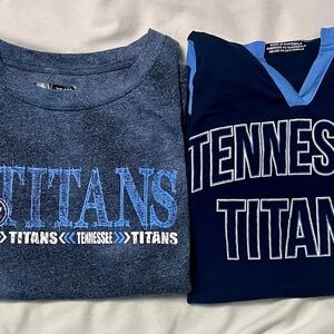2 Women’s Medium TENNESSEE TITANS Official NFL Apparel Short Sleeve Shirts